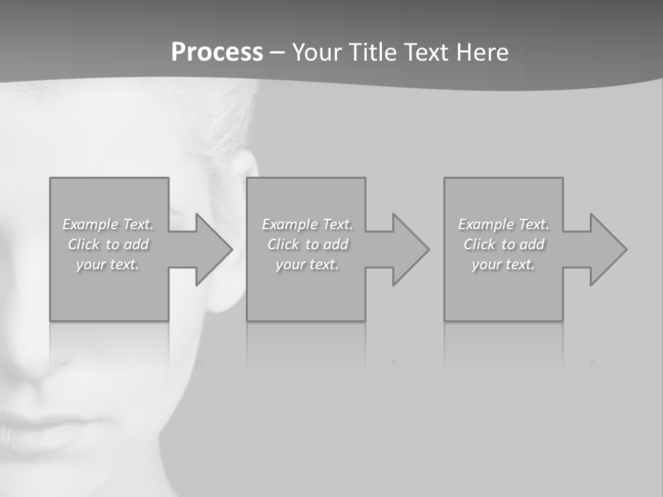 Closeup Modern Head PowerPoint Template