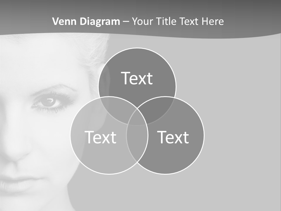 Closeup Modern Head PowerPoint Template