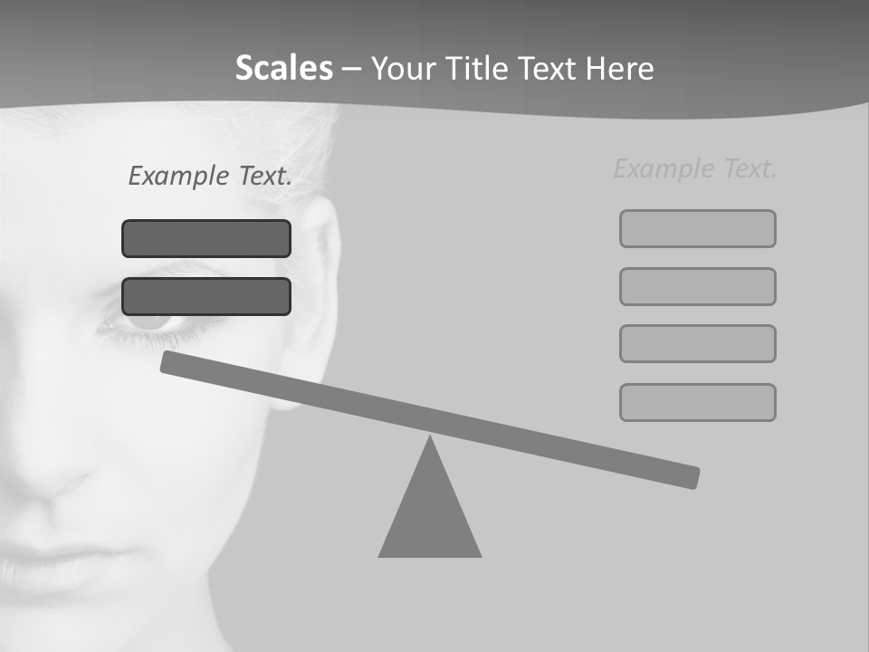 Closeup Modern Head PowerPoint Template