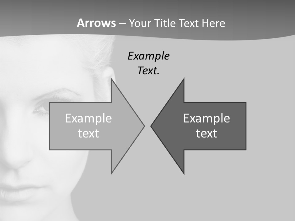 Closeup Modern Head PowerPoint Template