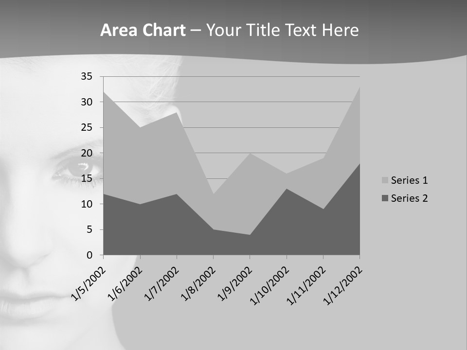 Closeup Modern Head PowerPoint Template