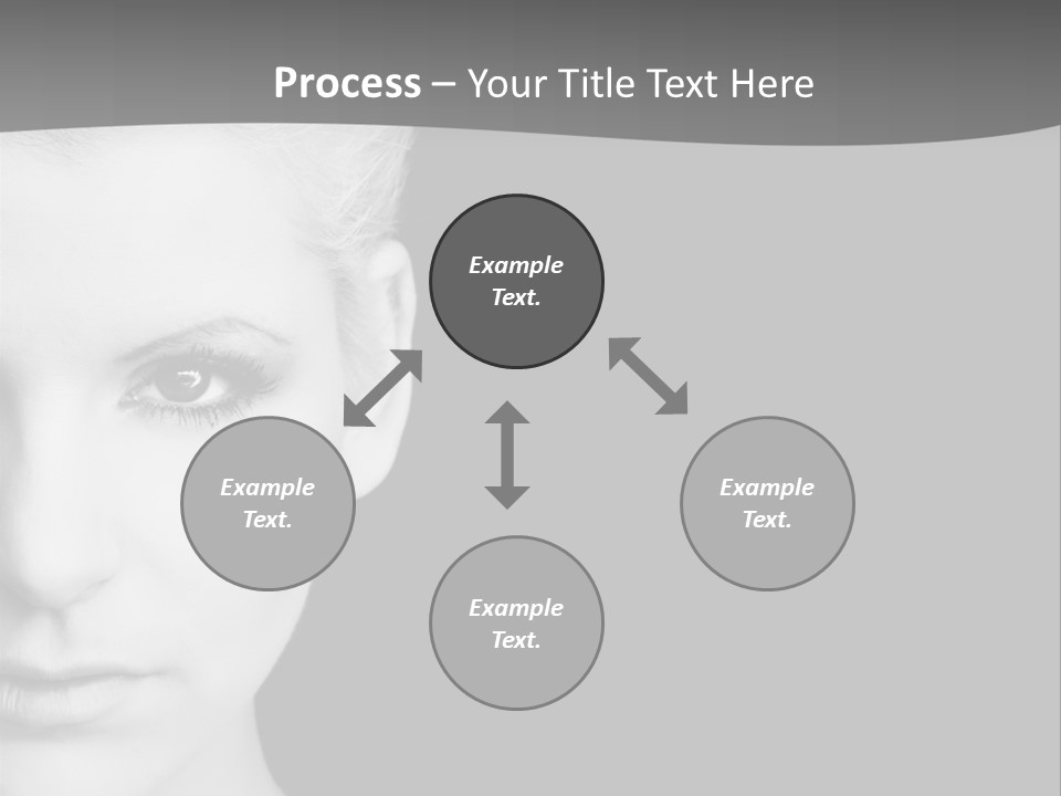 Closeup Modern Head PowerPoint Template
