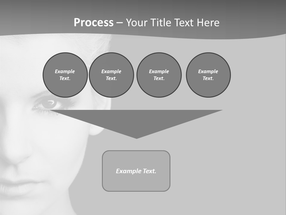 Closeup Modern Head PowerPoint Template