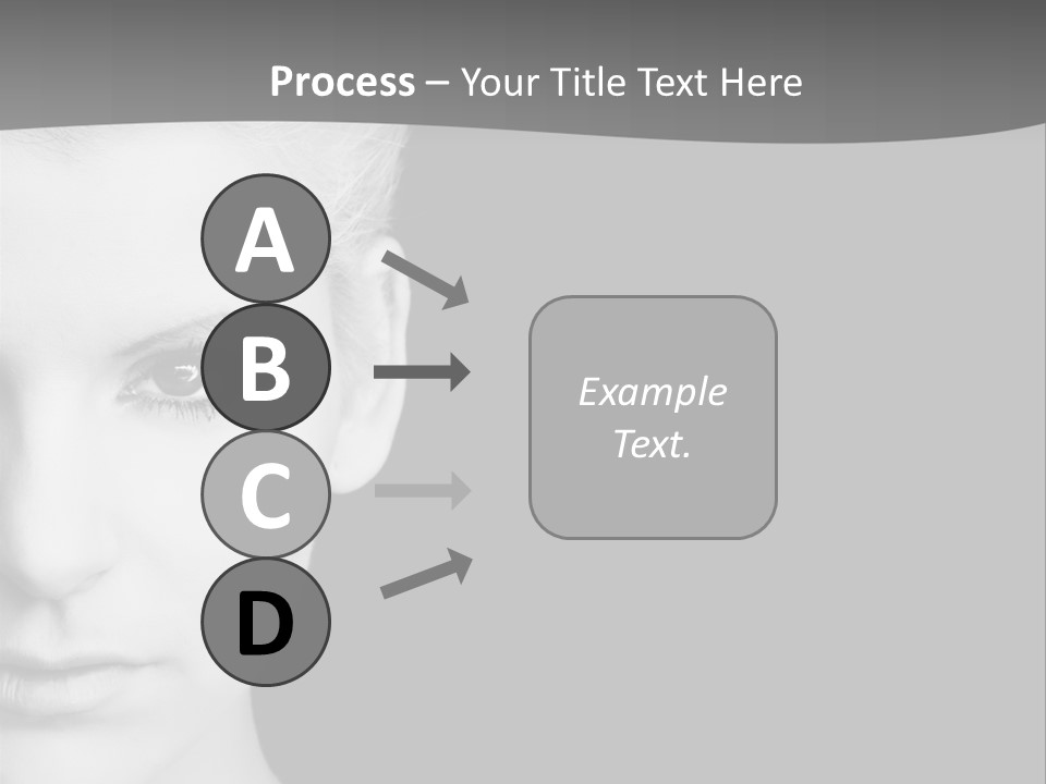 Closeup Modern Head PowerPoint Template