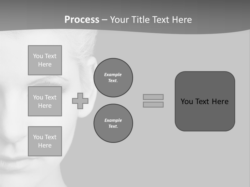 Closeup Modern Head PowerPoint Template