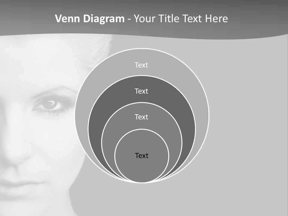 Closeup Modern Head PowerPoint Template