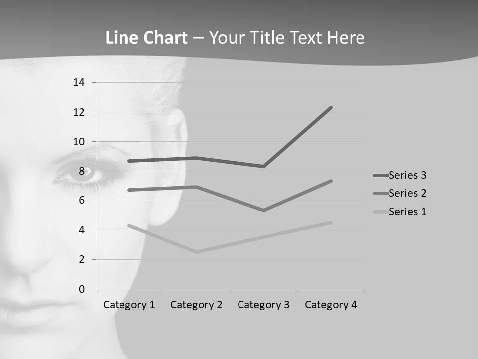 Closeup Modern Head PowerPoint Template