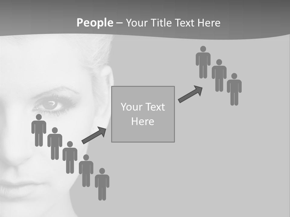 Closeup Modern Head PowerPoint Template