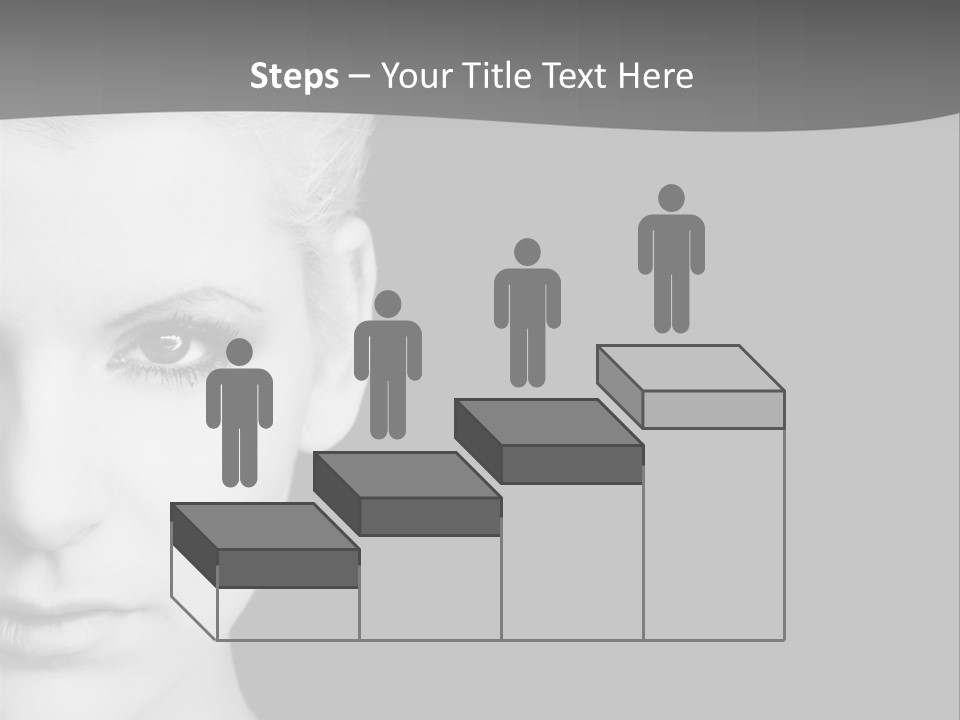 Closeup Modern Head PowerPoint Template