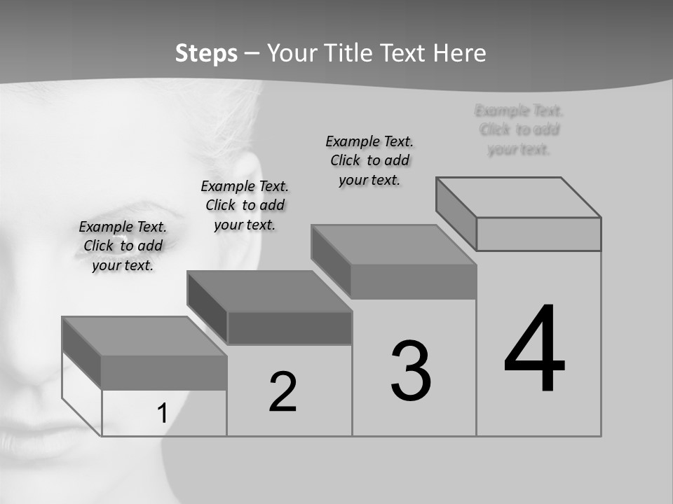 Closeup Modern Head PowerPoint Template