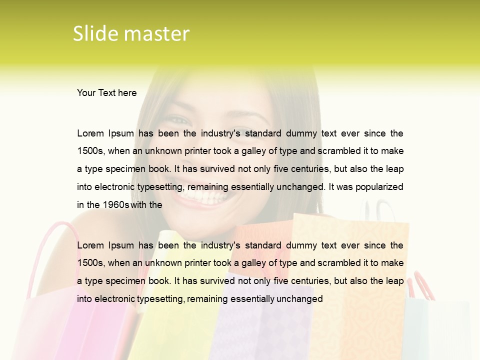 Closeup Person Sale PowerPoint Template