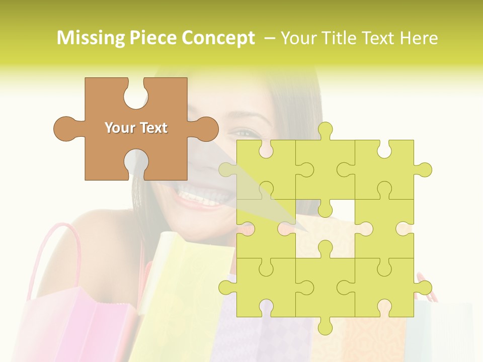 Closeup Person Sale PowerPoint Template