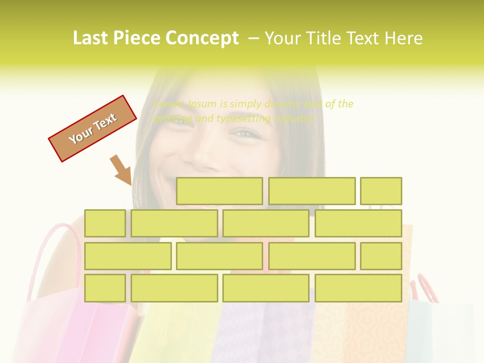 Closeup Person Sale PowerPoint Template