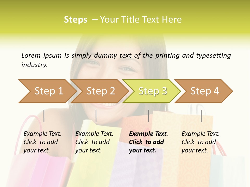 Closeup Person Sale PowerPoint Template