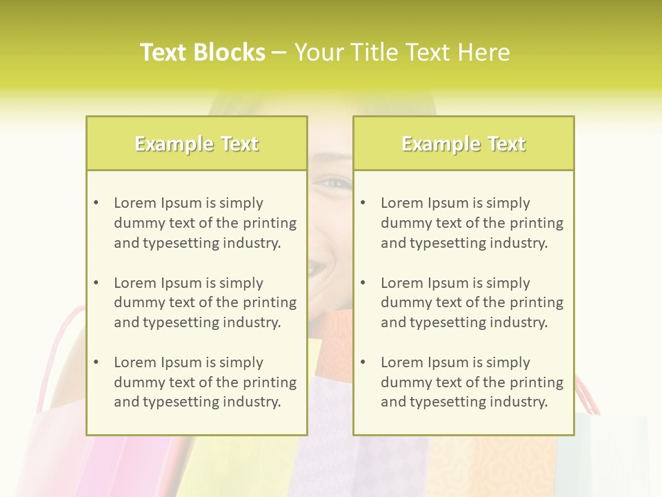 Closeup Person Sale PowerPoint Template