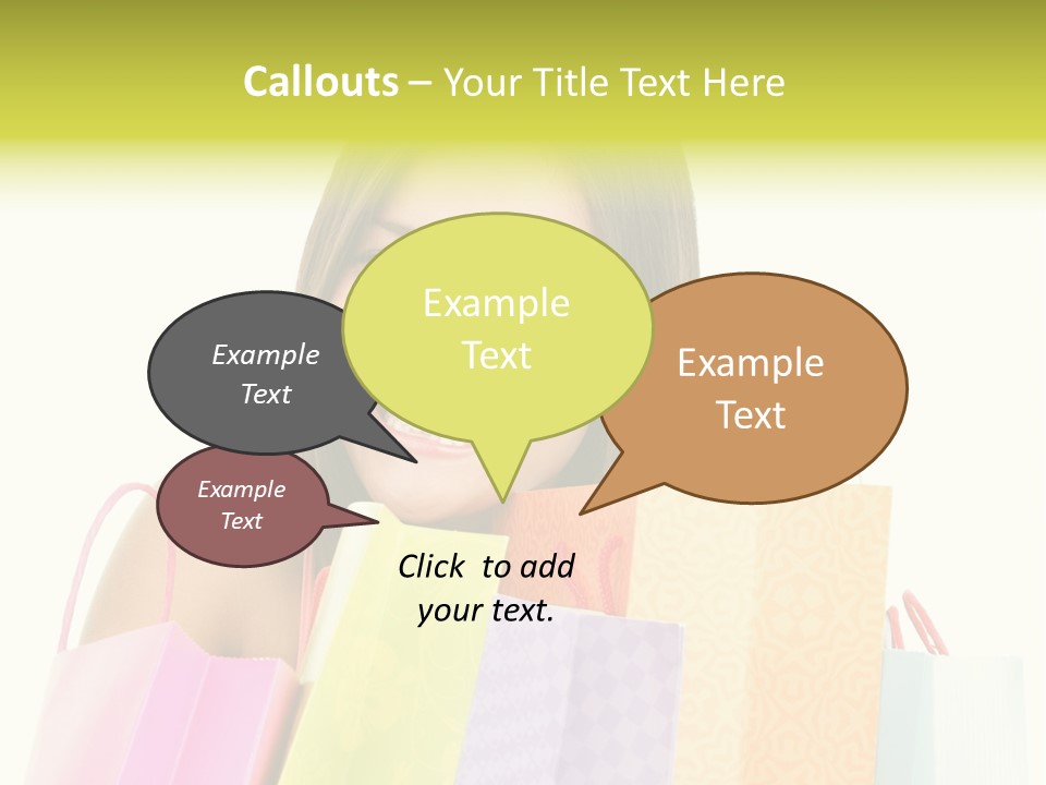 Closeup Person Sale PowerPoint Template