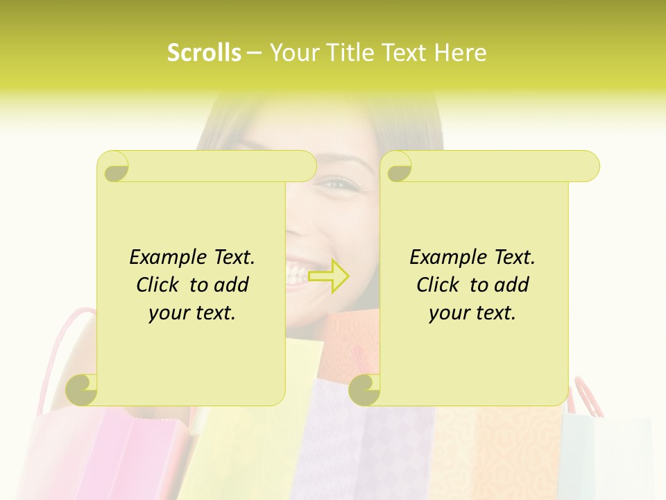 Closeup Person Sale PowerPoint Template