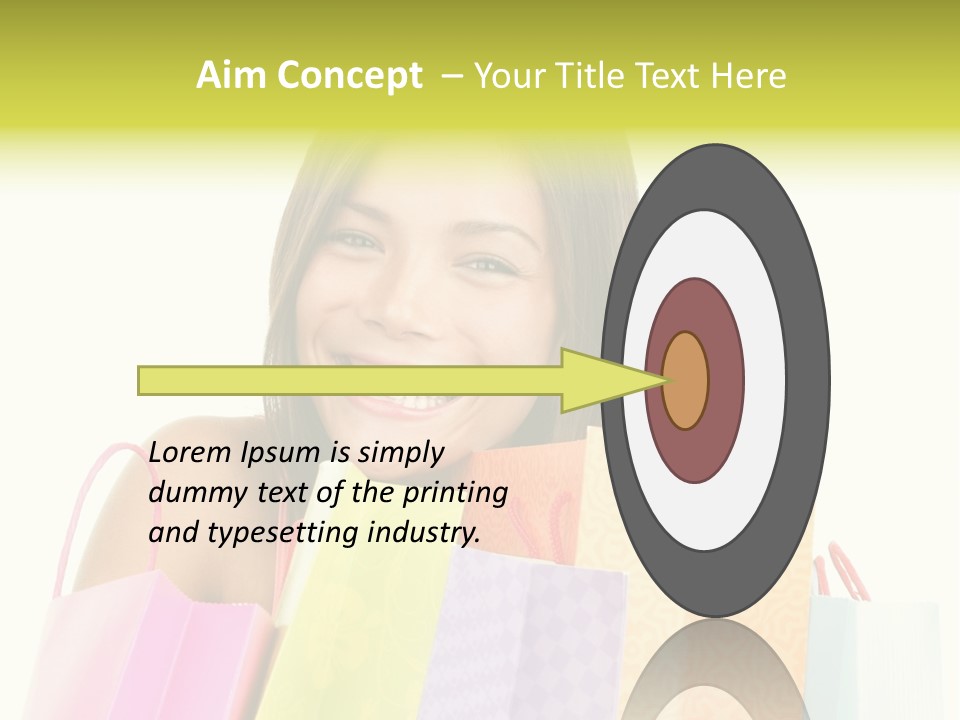 Closeup Person Sale PowerPoint Template