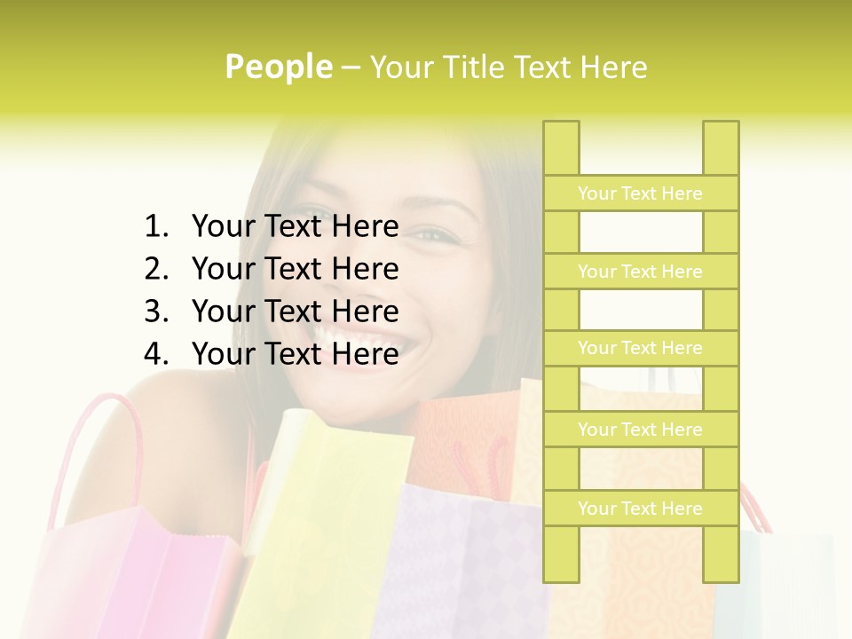 Closeup Person Sale PowerPoint Template