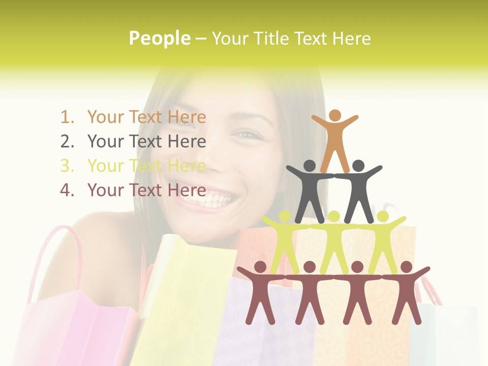 Closeup Person Sale PowerPoint Template