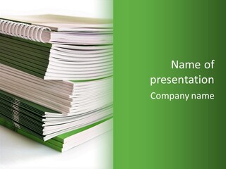 Press Leisure Pile PowerPoint Template