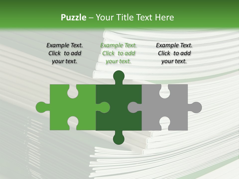 Press Leisure Pile PowerPoint Template