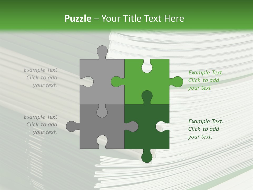 Press Leisure Pile PowerPoint Template