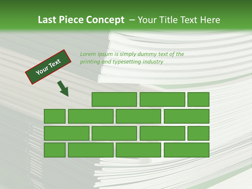 Press Leisure Pile PowerPoint Template