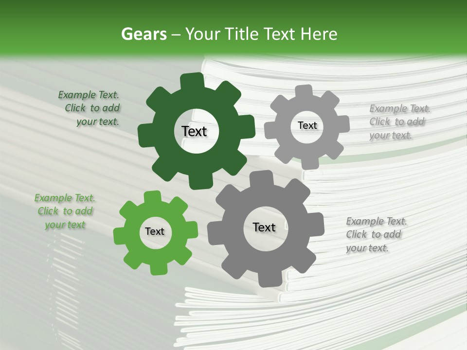 Press Leisure Pile PowerPoint Template