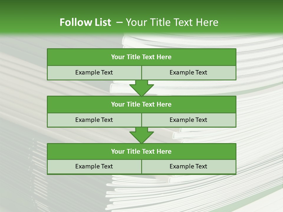 Press Leisure Pile PowerPoint Template