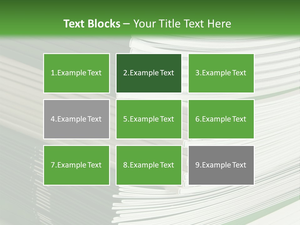 Press Leisure Pile PowerPoint Template