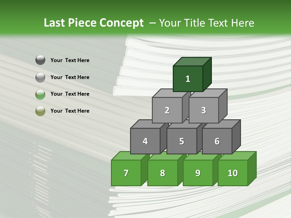 Press Leisure Pile PowerPoint Template