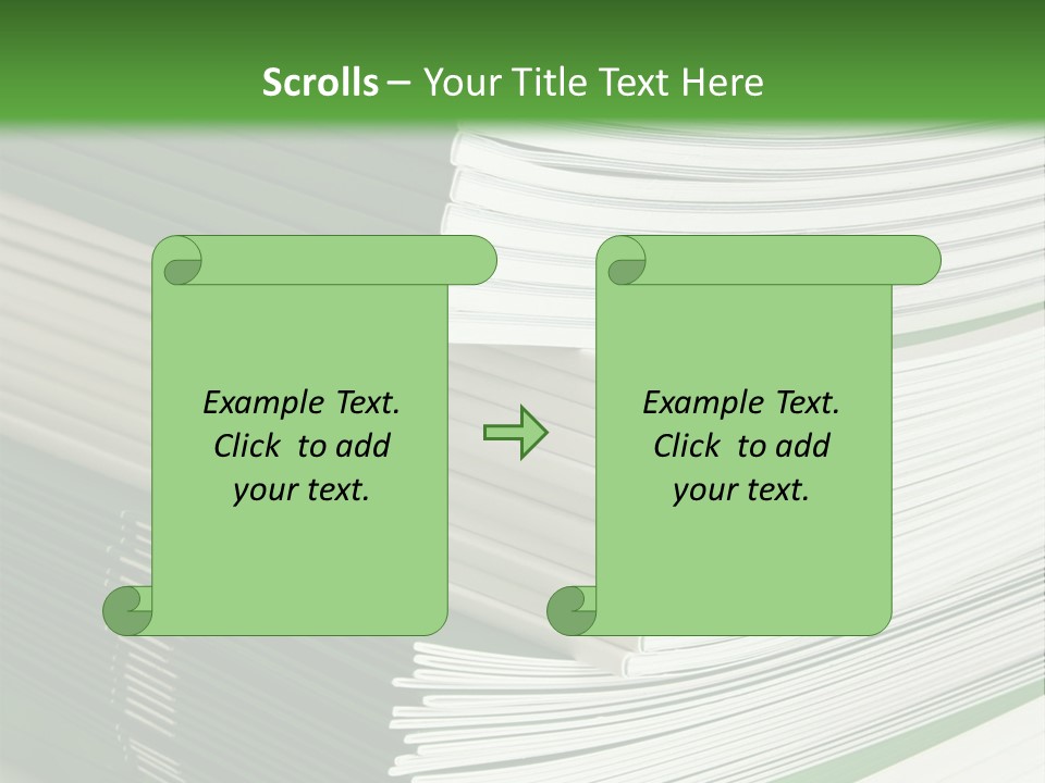 Press Leisure Pile PowerPoint Template