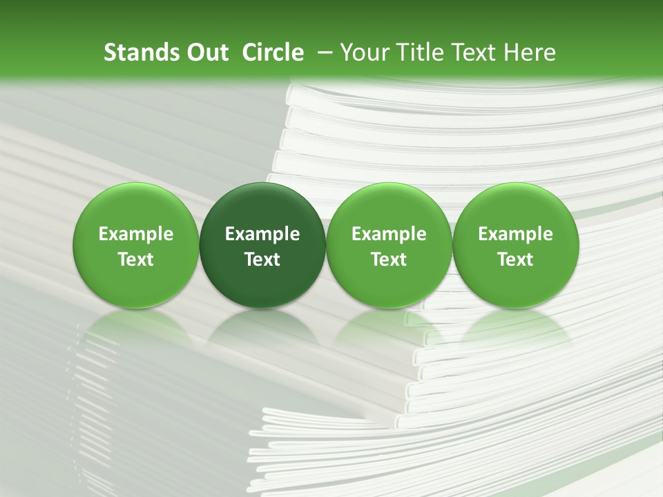 Press Leisure Pile PowerPoint Template