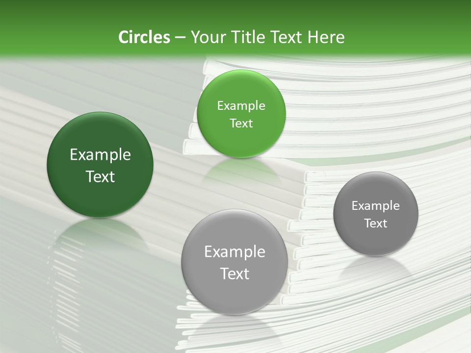 Press Leisure Pile PowerPoint Template