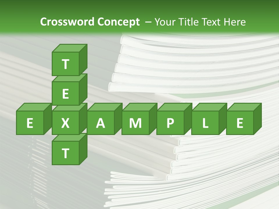 Press Leisure Pile PowerPoint Template