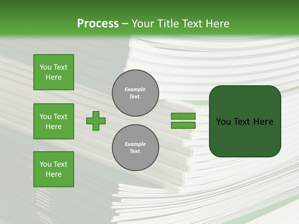 Press Leisure Pile PowerPoint Template