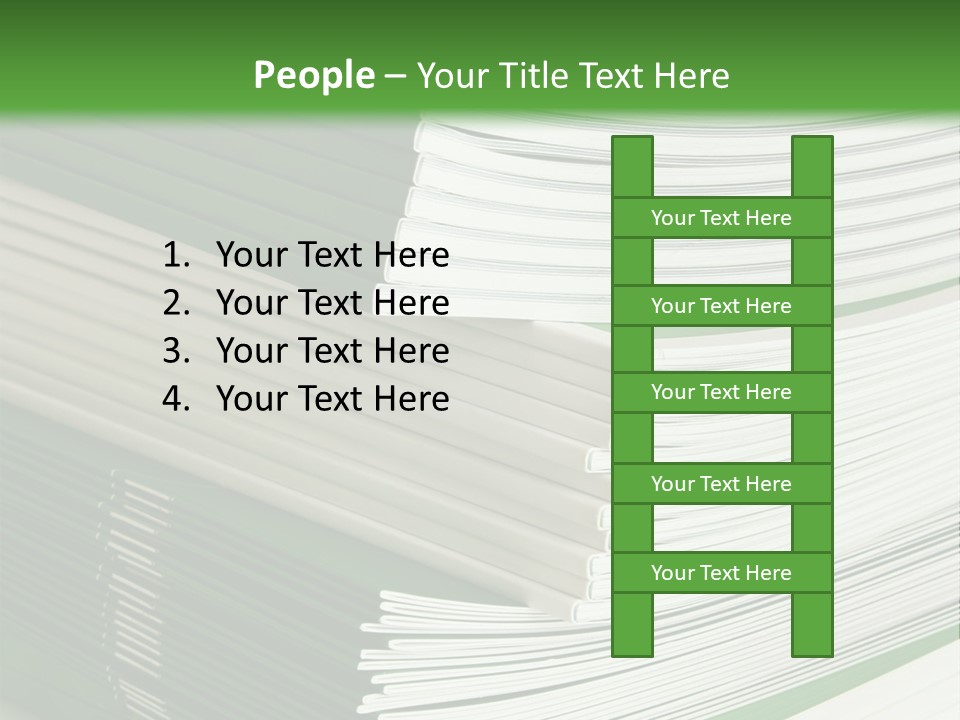 Press Leisure Pile PowerPoint Template