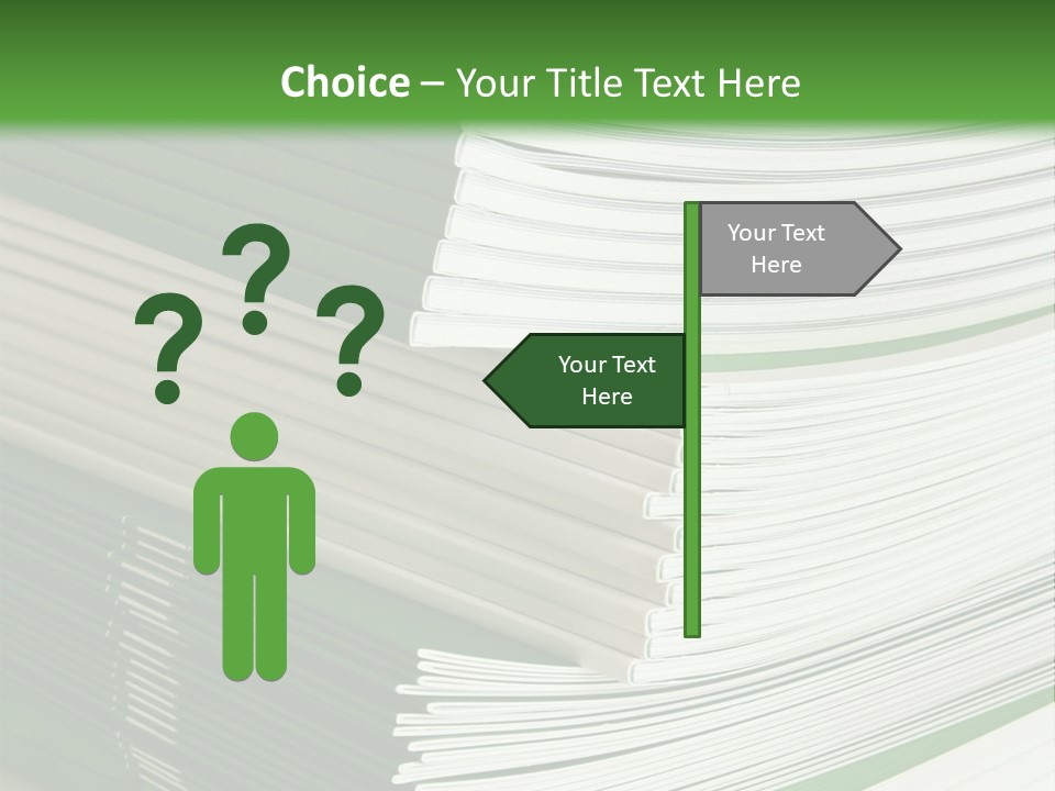 Press Leisure Pile PowerPoint Template