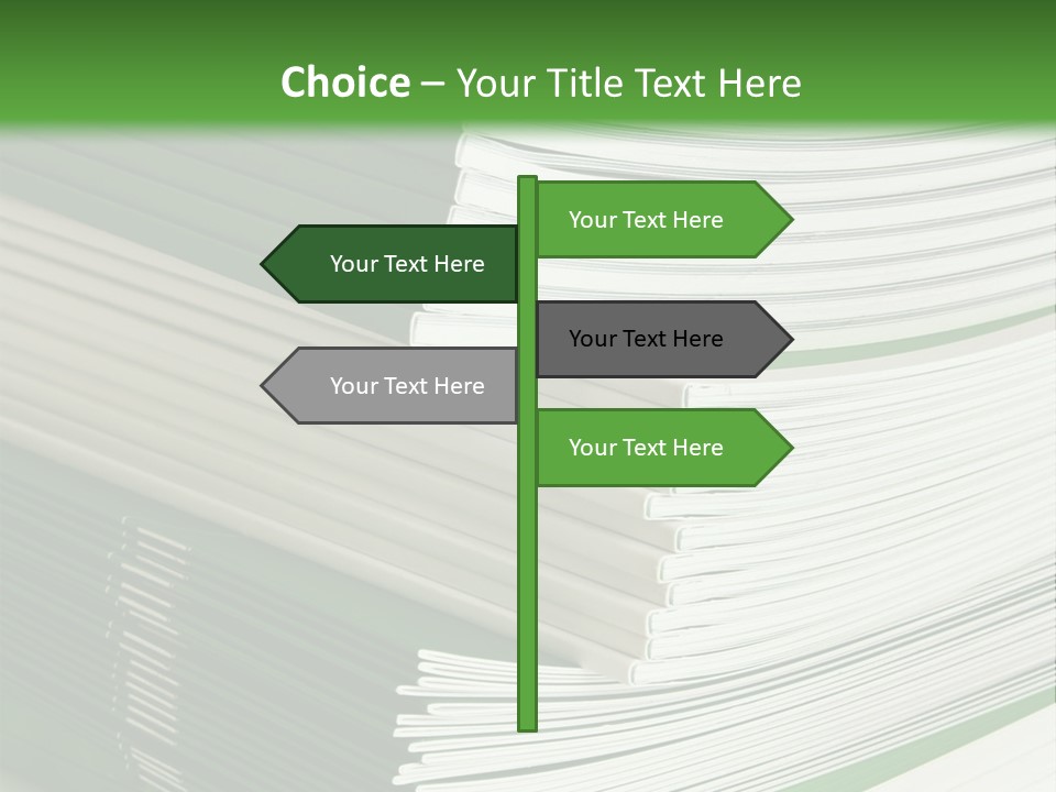 Press Leisure Pile PowerPoint Template
