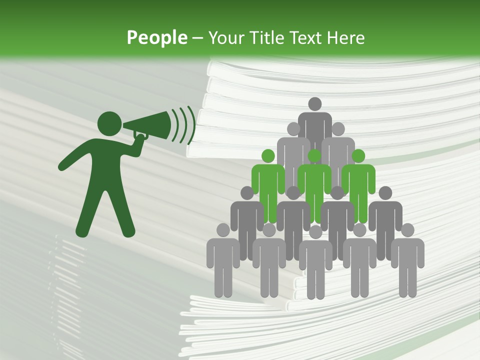 Press Leisure Pile PowerPoint Template