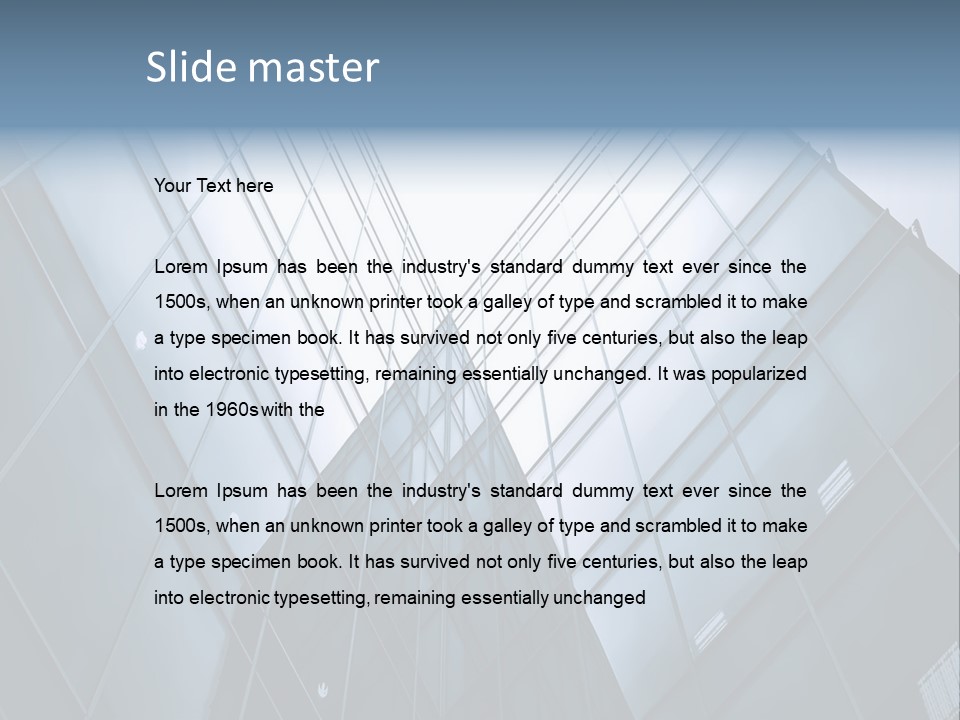 Mirror Reflection High PowerPoint Template