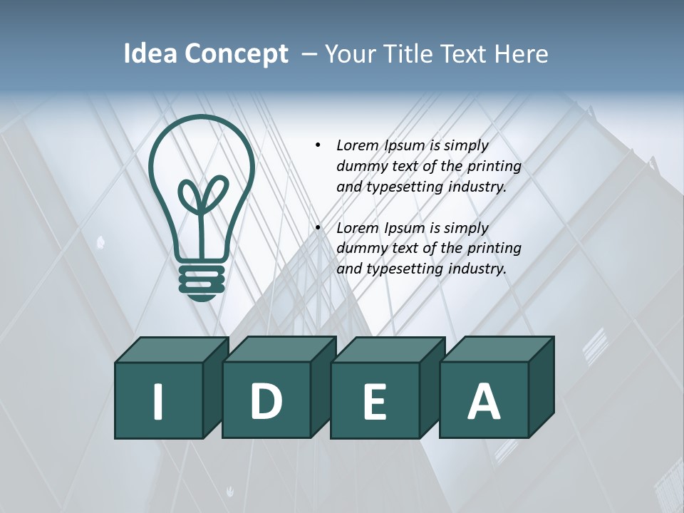 Mirror Reflection High PowerPoint Template
