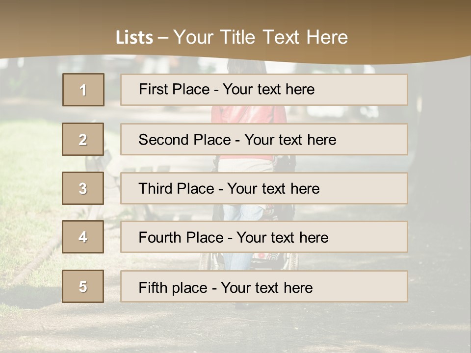 Woman Youth Summer PowerPoint Template
