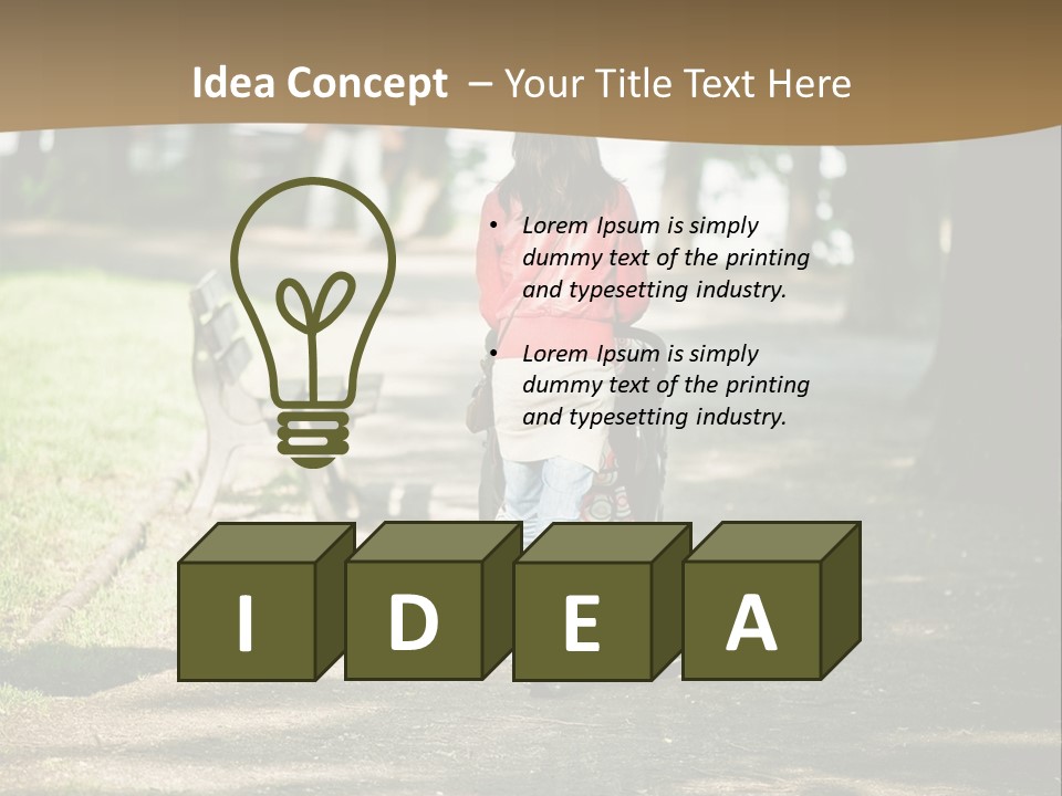 Woman Youth Summer PowerPoint Template