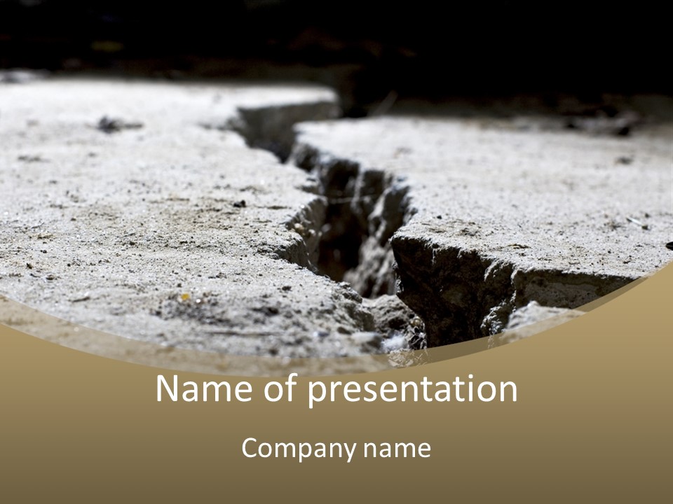 Sidewalk Asphalt Structure PowerPoint Template