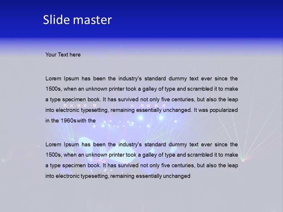 Star Act Silhouette PowerPoint Template