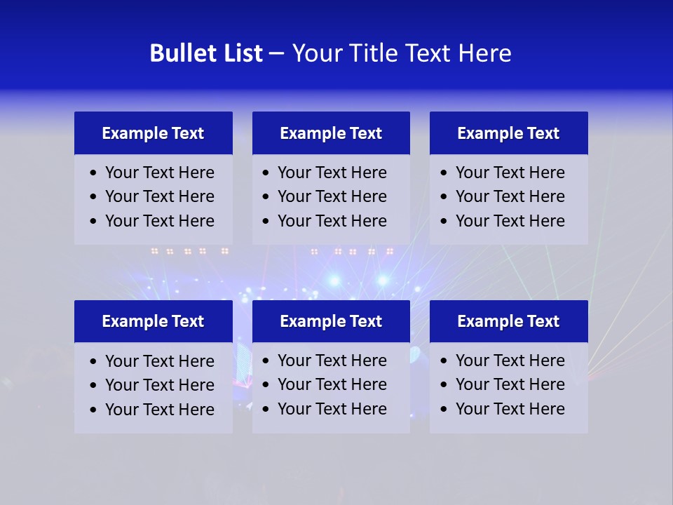 Star Act Silhouette PowerPoint Template