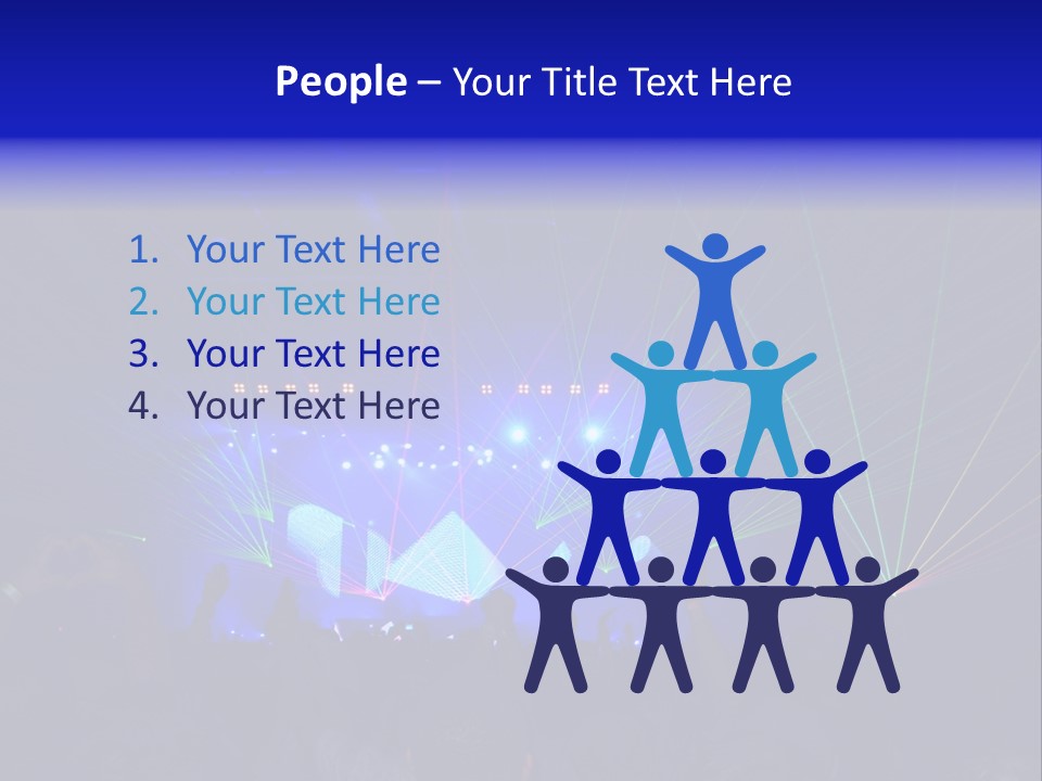 Star Act Silhouette PowerPoint Template