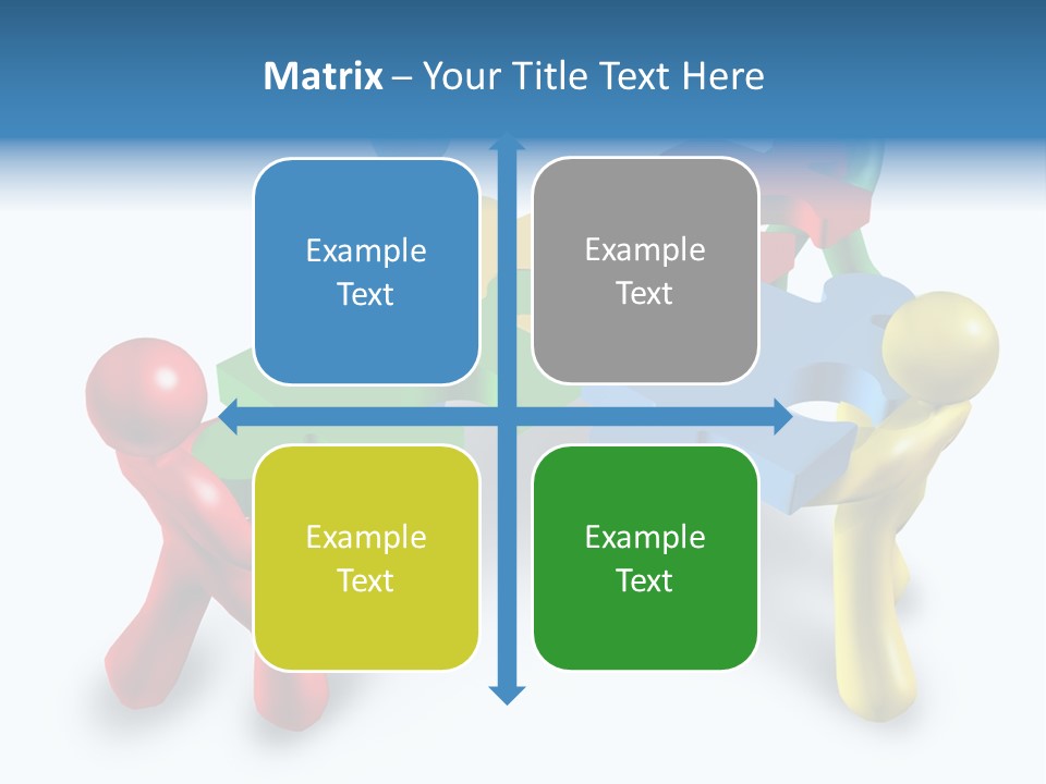 A Group Of People Standing Around A Puzzle Piece PowerPoint Template